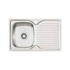 Oliveri Stainless Steel Regency Single LH Bowl Topmount Sink With Drainer