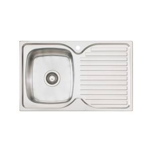 Oliveri Stainless Steel Regency Single LH Bowl Topmount Sink With Drainer