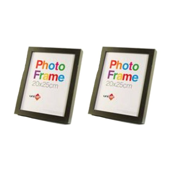 2x Unigift Photo & Artwork Wooden Frame 20x25cm/8x10" Home Office Decor - Black