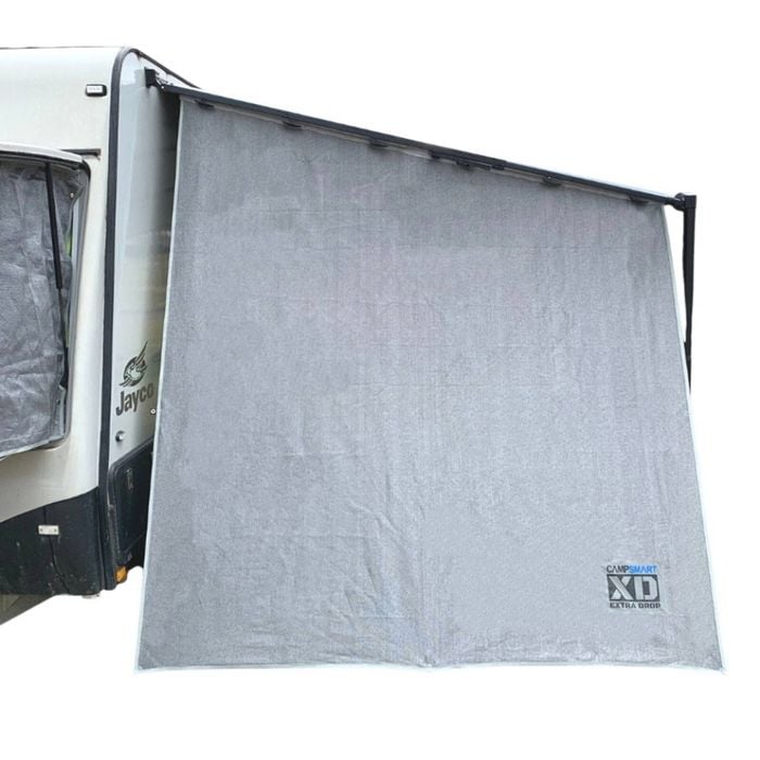 Campsmart XD Caravan Privacy Screen End Wall Side Sun Shade for Roll Out Awning