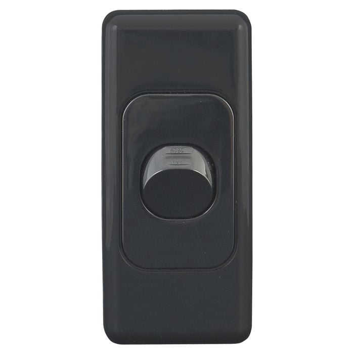 Deta Single Architrave Switch - Silver