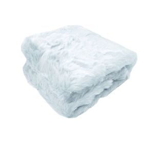 Radisson Alaskan Bear Luxury Animal Faux Fur Throw Rug 127 x 152 cm Ice Blue