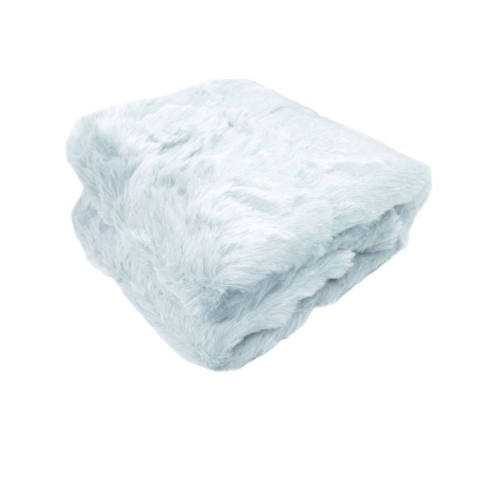 Radisson Alaskan Bear Luxury Animal Faux Fur Throw Rug 127 x 152 cm Ice Blue