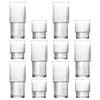 12pc Helen Stacking Highball Glasses & Tumblers Set