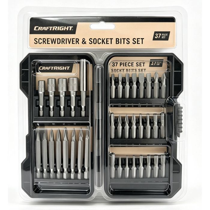Craftright 37 Piece Screwdriver Bit Set