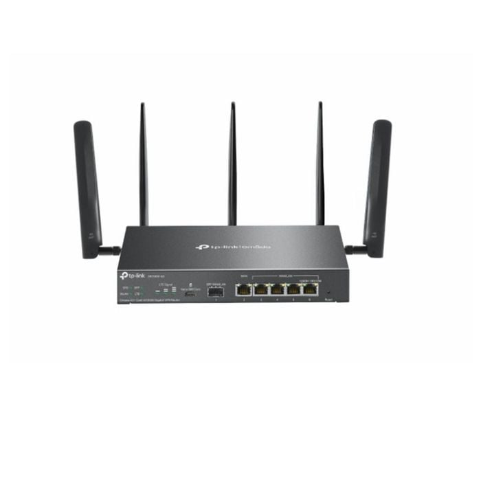 TP-Link ER706W-4G Omada 4G+ Cat6 AX3000 Gigabit VPN Router, 4G+, Dual Band Wi-fi 6, 6 Gigabit Ports (5 RJ45+1 SFP)