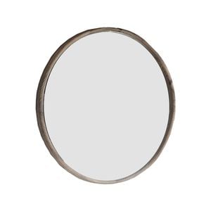 Urban Style Grove 700mm Round Mirror Natural Wood