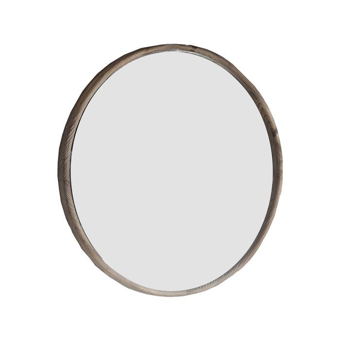Urban Style Grove 700mm Round Mirror Natural Wood