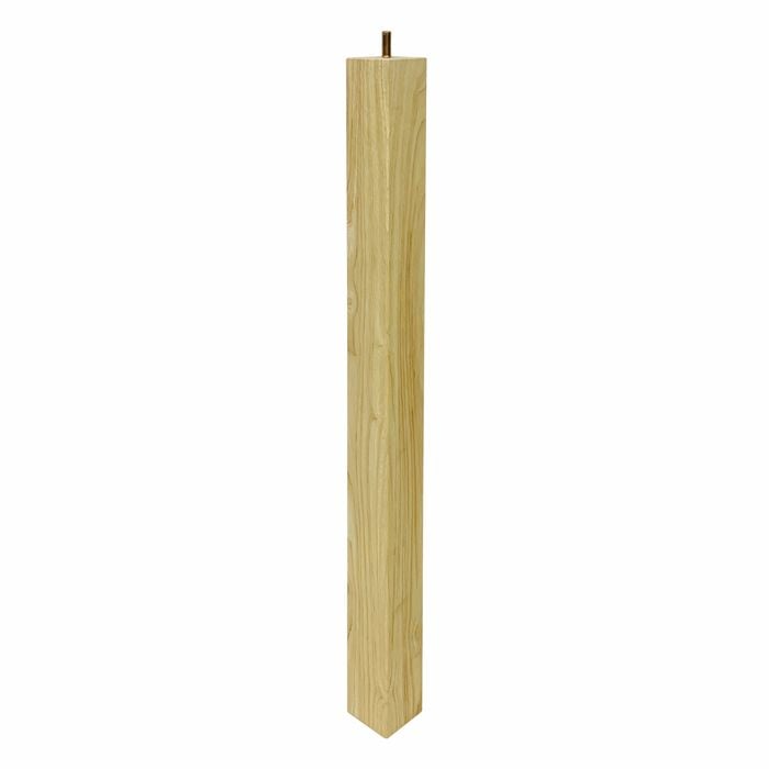 Adoored 53 x 53 x 710mm Raw Wood Square Furniture Leg