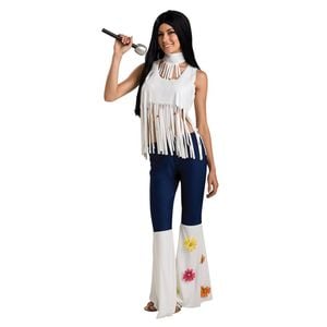 Rubies Rockstar Floral Music Hippies Gal Dress Up Women Costume Size Standard
