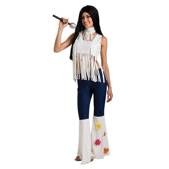 Rubies Rockstar Floral Music Hippies Gal Dress Up Women Costume Size Standard