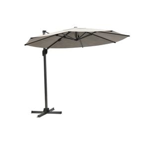 Coolaroo 3m Smoke Round Mindil Cantilever Umbrella