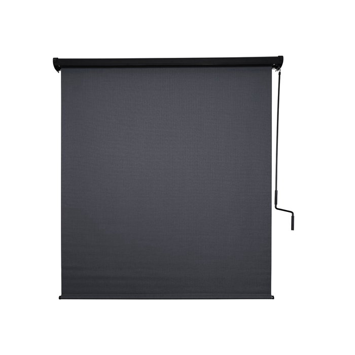 Coolaroo 1.8 x 2.4m Gunmetal Crank Operated Outdoor Blind With Pelmet