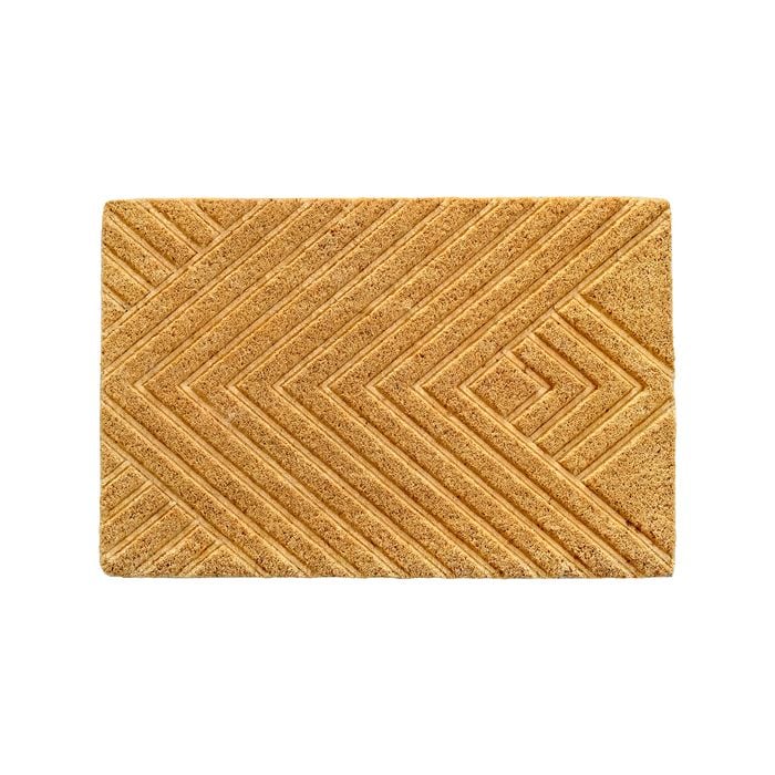 40 x 60cm Embossed Coir Outdoor Mat