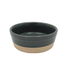 Baxter Bone Medium Grey Dipped Ceramic Pet Bowl