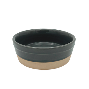 Baxter Bone Medium Grey Dipped Ceramic Pet Bowl