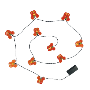 Disney Halloween Mickey Pumpkin Head 10 LED String Lights