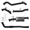 Ignite Exhausts Turbo Back For Toyota Hilux 2.8l No Cat With Muffler Black Aluminised Steel
