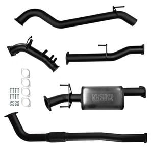 Ignite Exhausts Turbo Back For Toyota Hilux 2.8l No Cat With Muffler Black Aluminised Steel