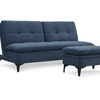 Susan Blue Sofa Bed with Pedal