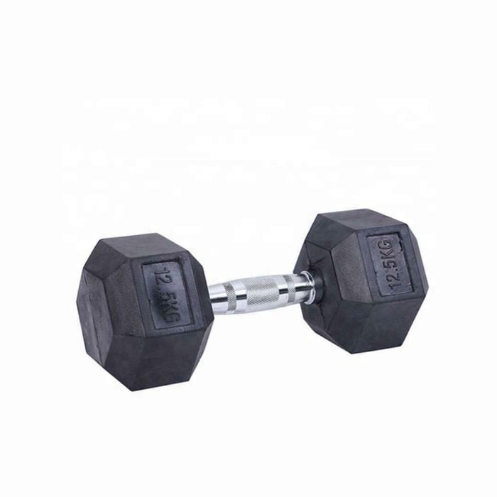 Premium Rubber Hex Dumbbell-12.5KG Pair