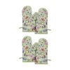 2x 2pc Ashdene Garden Soiree Oven Mitts Butterfly Cookware Floral