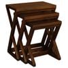Centrum Furniture Manhattan Nesting Table - Set of 3 - Mahogany
