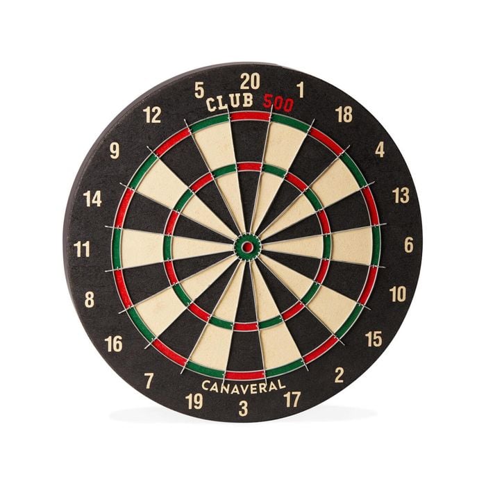 Club 500 Traditional Dartboard (Natural Fibre)
