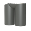 Melro Tanks 10000L Slate Grey Tall Slimline 10010 Poly Water Tank