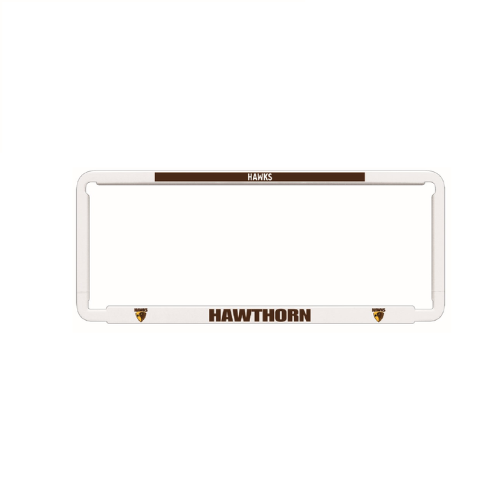 1x OFFICIAL AFL HAWTHORN HAWKS Car Number Plate Frame Cover Surround