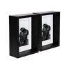Nicola Spring 5" X 7" Black 3d Deep Box Photo Frames - 4" X 6" Mount - Pack Of 2