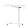 Advwin Portable Electric Standing Desk Height Adjustable Small Mobile Table White