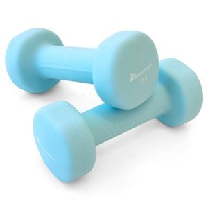METEOR 2kgx2 Flat Bottom Neoprene Dumbbells