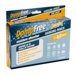 DampFree 210g Linen Scented Moisture Absorber Hanging Pouch