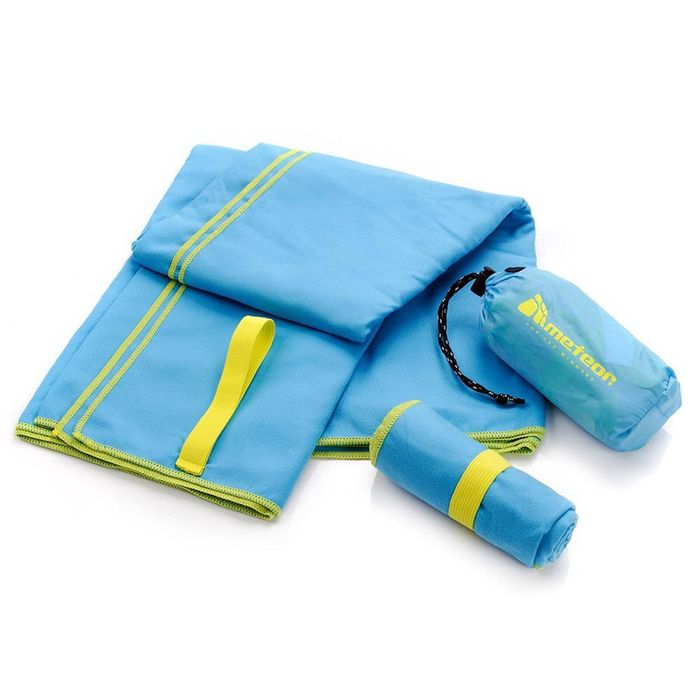 METEOR 110x175cm Light Blue Quick-Dry Microfiber Gym Towel