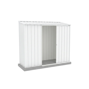 Absco Sheds 2.26 x 0.78 x 1.95m Surfmist Ezislider Single Sliding Door Garden Shed
