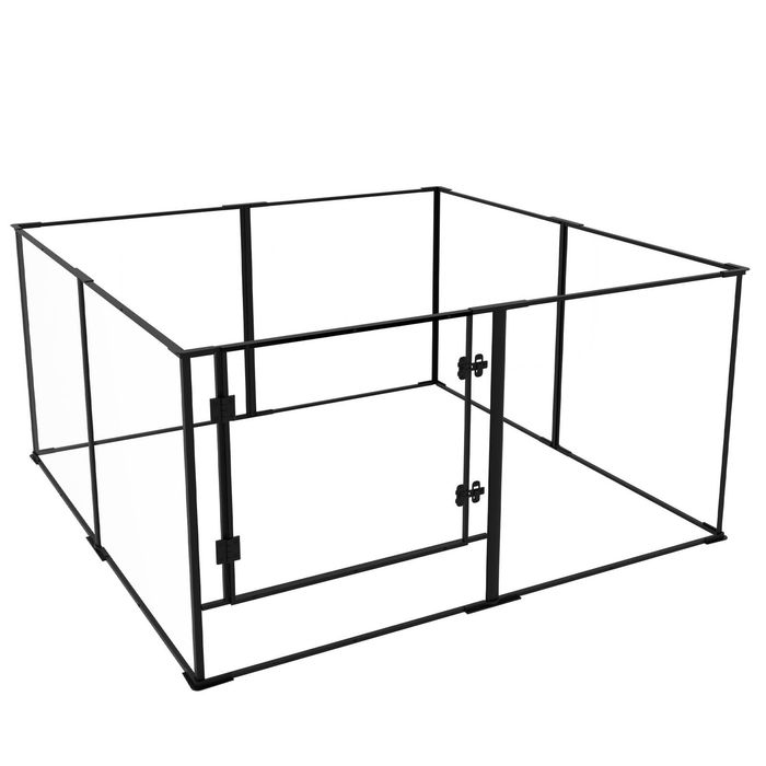 BingoPaw Dog Playpen Enclosure 8 Panel Pet Fence Acrylic Play Pen 122x122x61cm