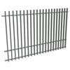 ProtectorAl 1201-2399W x 1800H Palladium Silver Aluminium Radiator Pool Fence Panel With Mid Rail