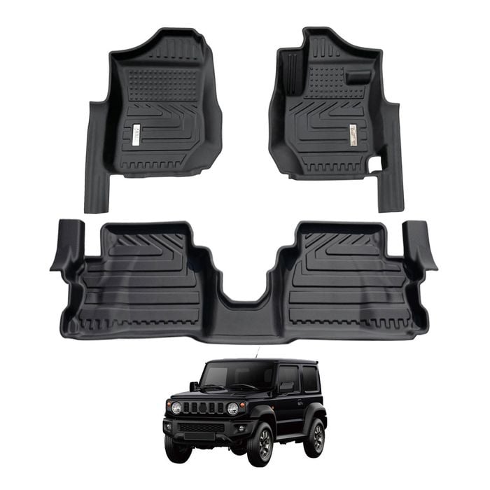 AUSGO Car Floor Mats for Suzuki Jimny 3-Door Auto Trans 2018-Onwards All-Weather Floor Liners