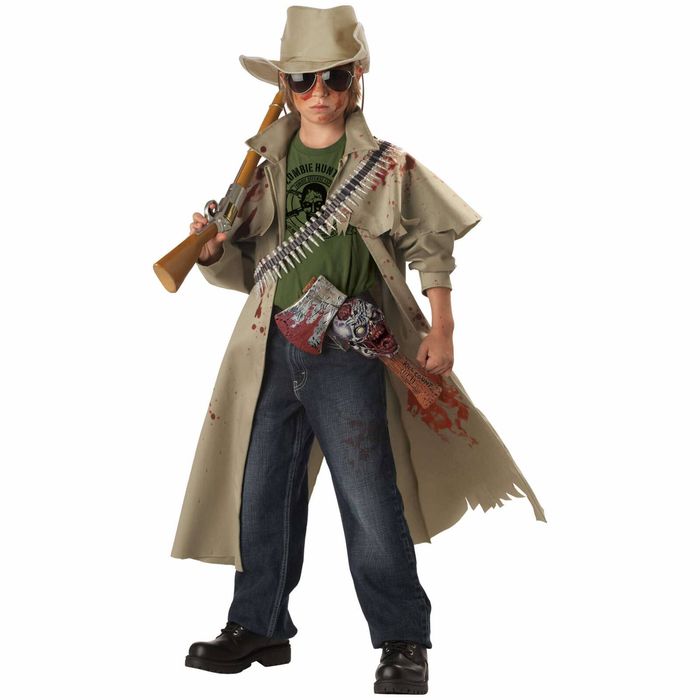 Zombie Hunter Slayer Hero Halloween Child Boys Costume XL