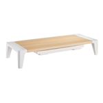 mbeat activiva Eroglife Monitor Stand Riser with Drawer -White Oak