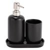 Astin Sinclair Matt Black Ellis Bathroom Accessory Set