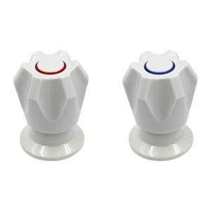 Shaw & Mason Ivory Six Point Basin Top Assembly - Pair
