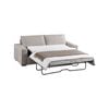 3 Seater Multifunctional Sofa Bed Fabric Upholstery Wooden Structure in Beige