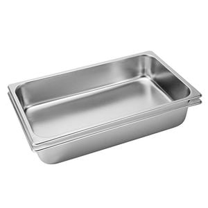 SOGA 2X 1/1 GN Pans Stainless Steel 10cm Deep