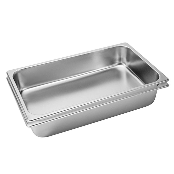 SOGA 2 Pack Gastronorm GN Pan 1/1 Stainless Steel Tray 10cm Deep