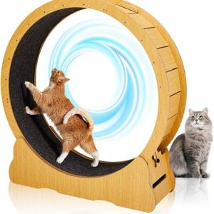 Advwin Cat Exercise Wheel Toy Running Exerciser Treadmill Scratcher Board 90cm