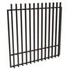 ProtectorAl 1201-1500 x 1500mm Black Satin Aluminium Radiator Garden Gate With Mid Rail