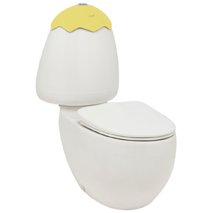 Johnson Suisse Egg Junior Yellow Lid Close Coupled Suite