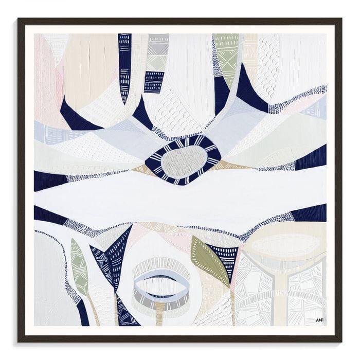 Artist Lane "Sanatorium Lake " by Ani Ipradjian - 41x41cm Black Framed Print
